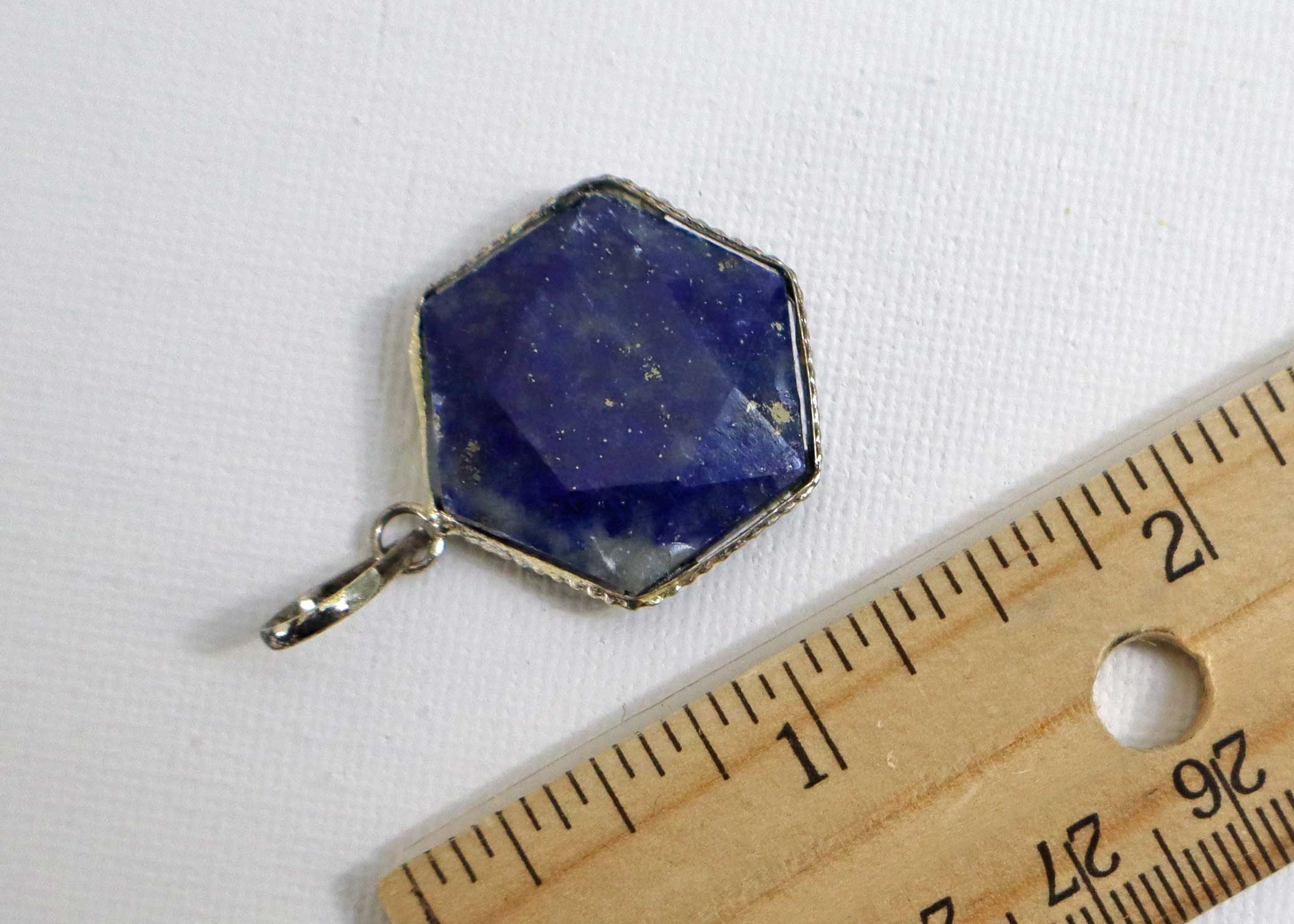 Lapis Lazuli David Star Shape Pendant - Image 4