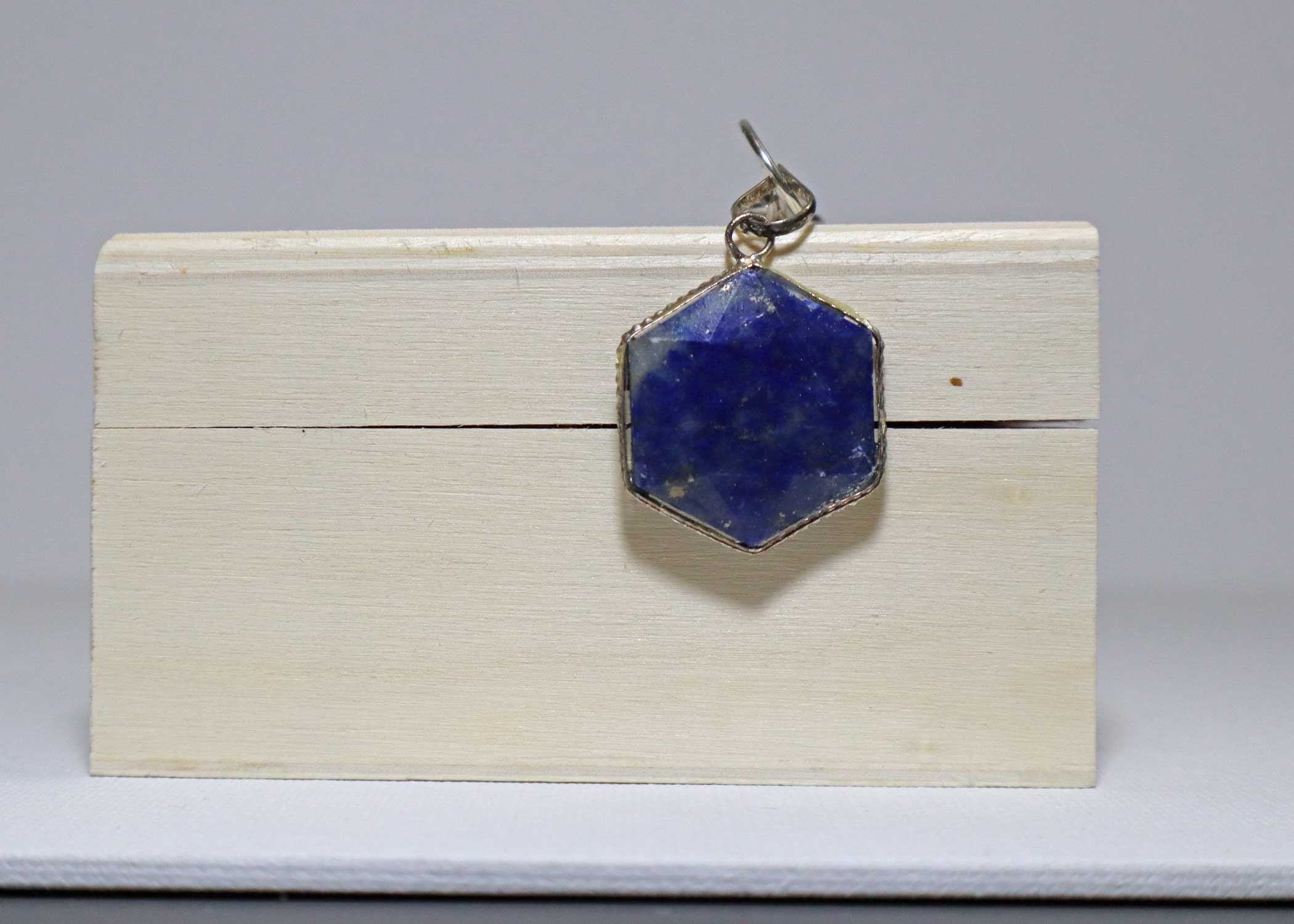 Lapis Lazuli David Star Shape Pendant - Image 3