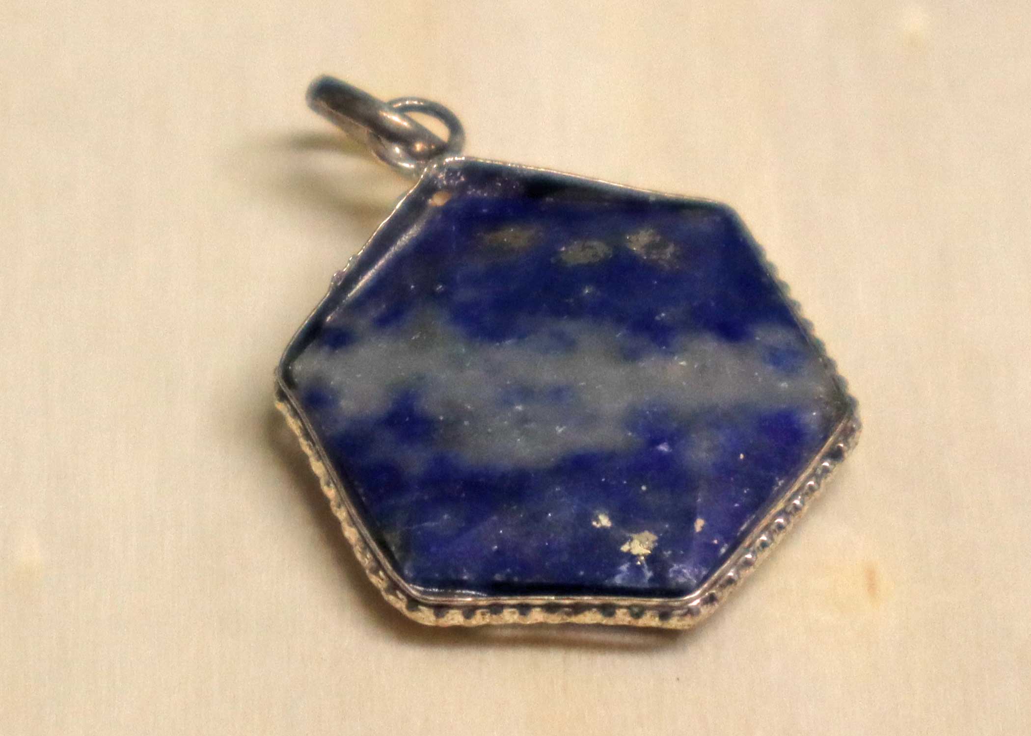 Lapis Lazuli David Star Shape Pendant - Image 2