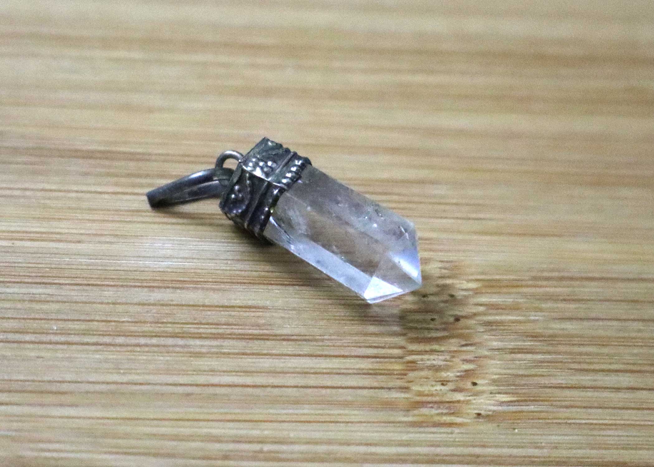 Clear Quartz Crystal Pendant - Image 3