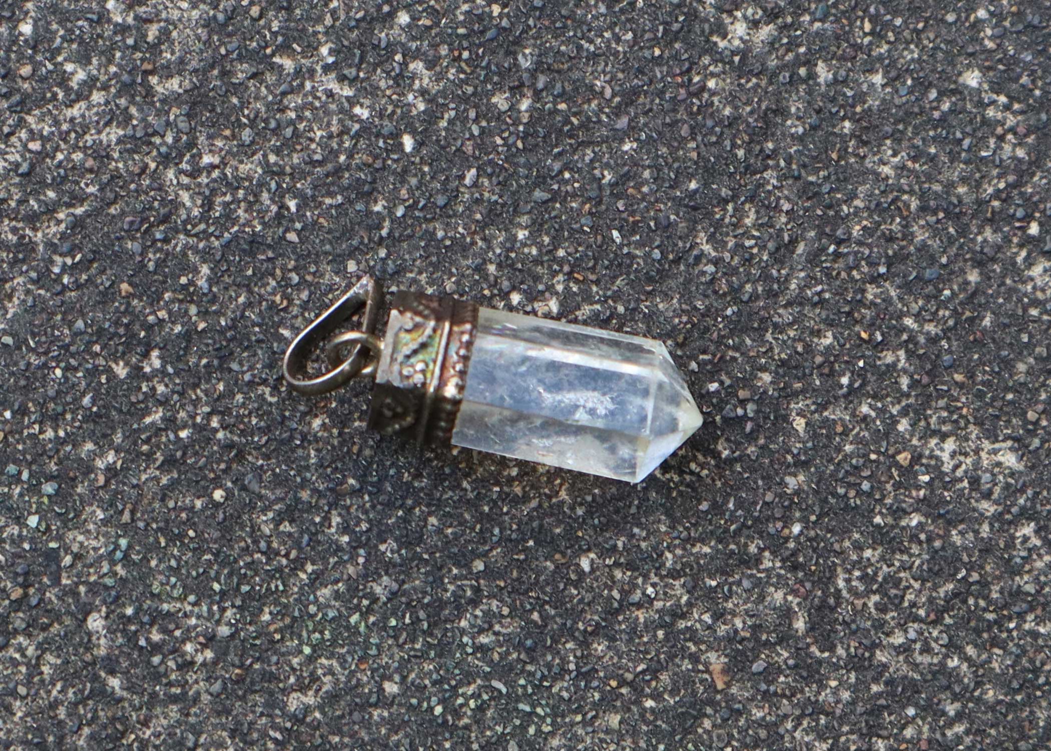 Clear Quartz Crystal Pendant